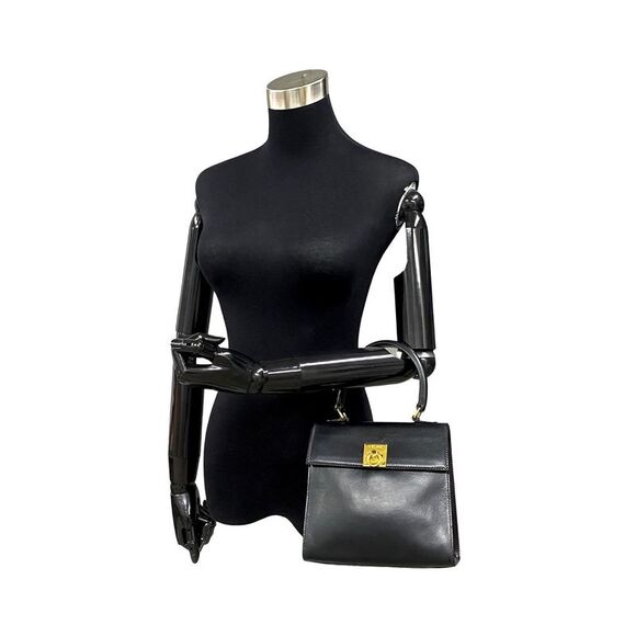 Pre Loved Celine Black Leather Handbag in AB Condition - Picture 3 of 8